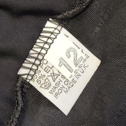 Westone Vintage Y2K Black & Silver Halterneck Top Womens Size 12