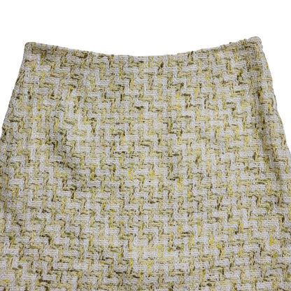 Hobbs Vintage 90's Cream Pencil Zip Skirt Uk Women's Size 8 W26 Bnwt