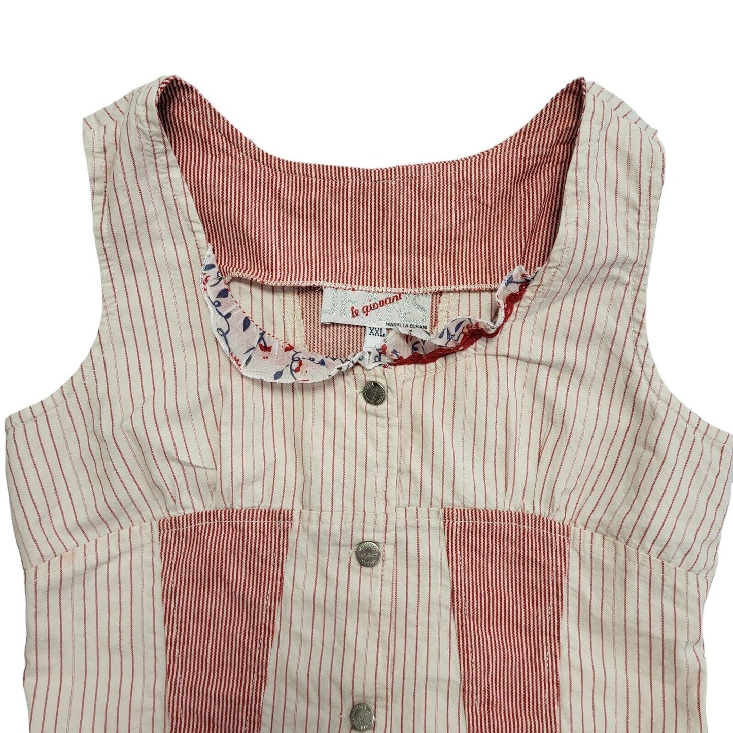 Vintage 90s Pink Button Sleeveless Top Uk Girls Age 14-16 Size 2XL