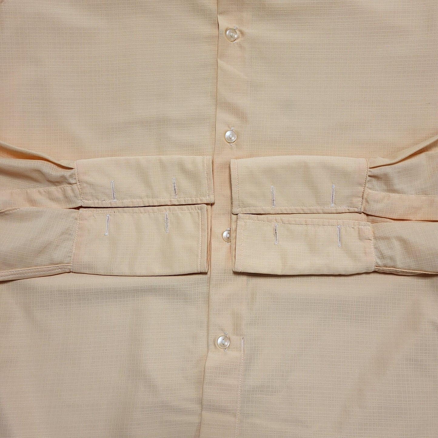St Michael Vintage 70s Drip Dry Yellow Long Sleeve Shirt Men's Small