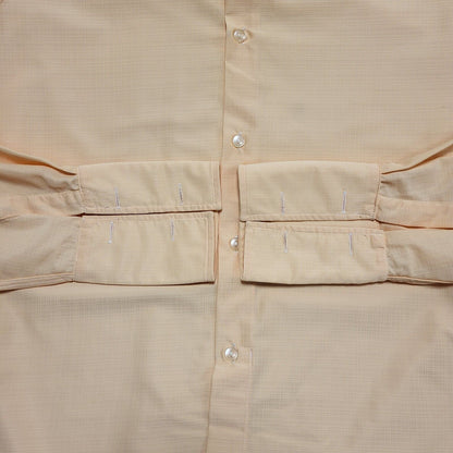 St Michael Vintage 70s Drip Dry Yellow Long Sleeve Shirt Men's Small