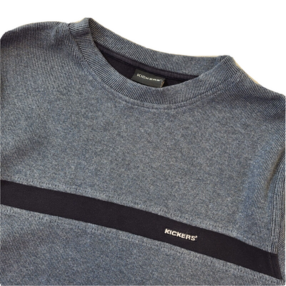 Kickers Y2K Vintage Blue Crew Neck Jumper Men's Size Medium