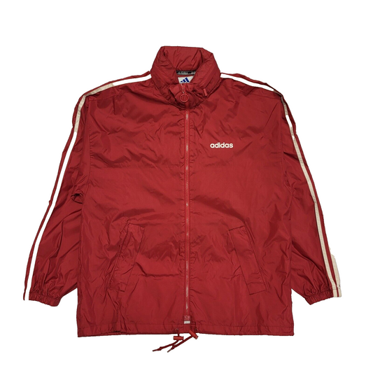 Adidas Red White Vintage 90s Sports Track Jacket Uk Men's Size Large