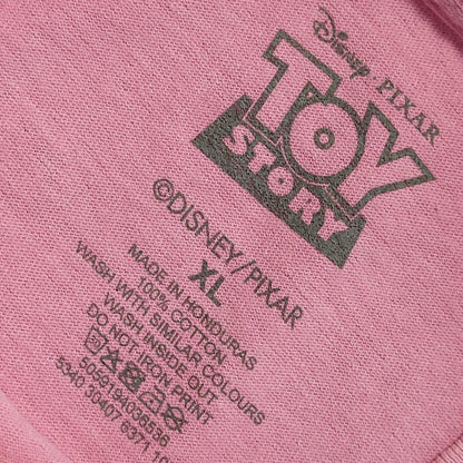 Disney Y2K Pink Toy Story Pizza Planet Short Sleeve T-Shirt Mens Size XL