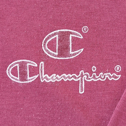 90s Vintage Champion Pink 1/4 Button Sweatshirt Jumper Men's Size Large