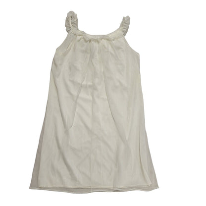 Vintage 60s White Sleeveless Night Dress Women's Size 14