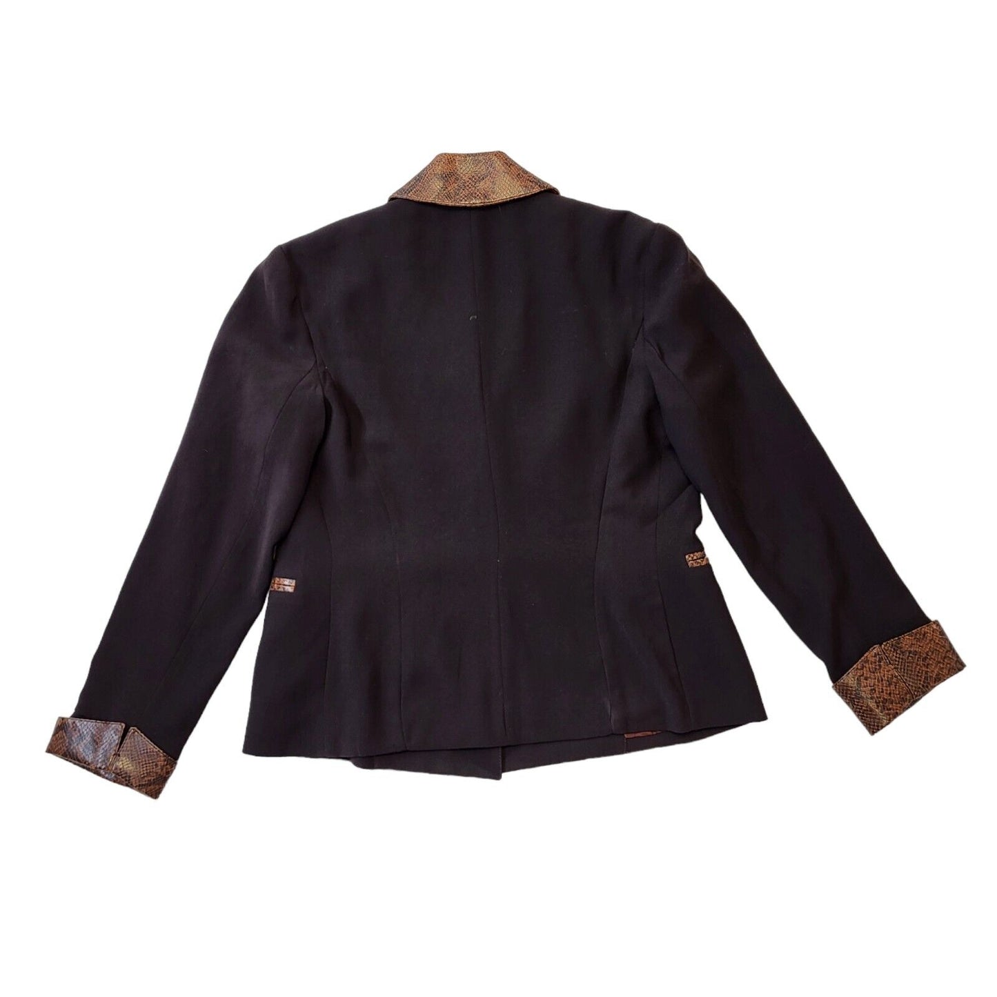 Carla Field 80s Vintage Brown Button Up Jacket Women's Size 16