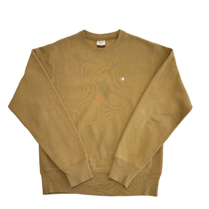 Champion Reverse Weave Brown Crew Neck Sweatshirt Men's Size S
