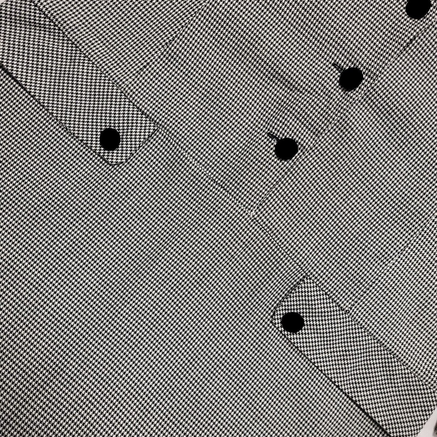 Richards Vintage 80s Black White Check Long Sleeve Dress Uk Women's Size 18 W36