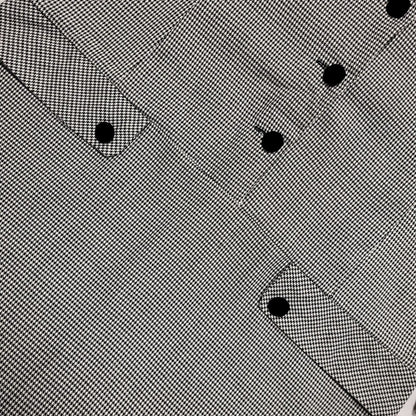 Richards Vintage 80s Black White Check Long Sleeve Dress Uk Women's Size 18 W36