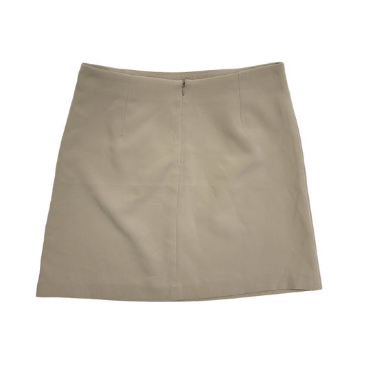 Clip Basic Beige Y2k Short Mini Skirt Uk Women's Size Small