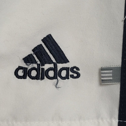 Adidas White Y2k Drawstring Sports Shorts Uk Men's XL Waist 36"