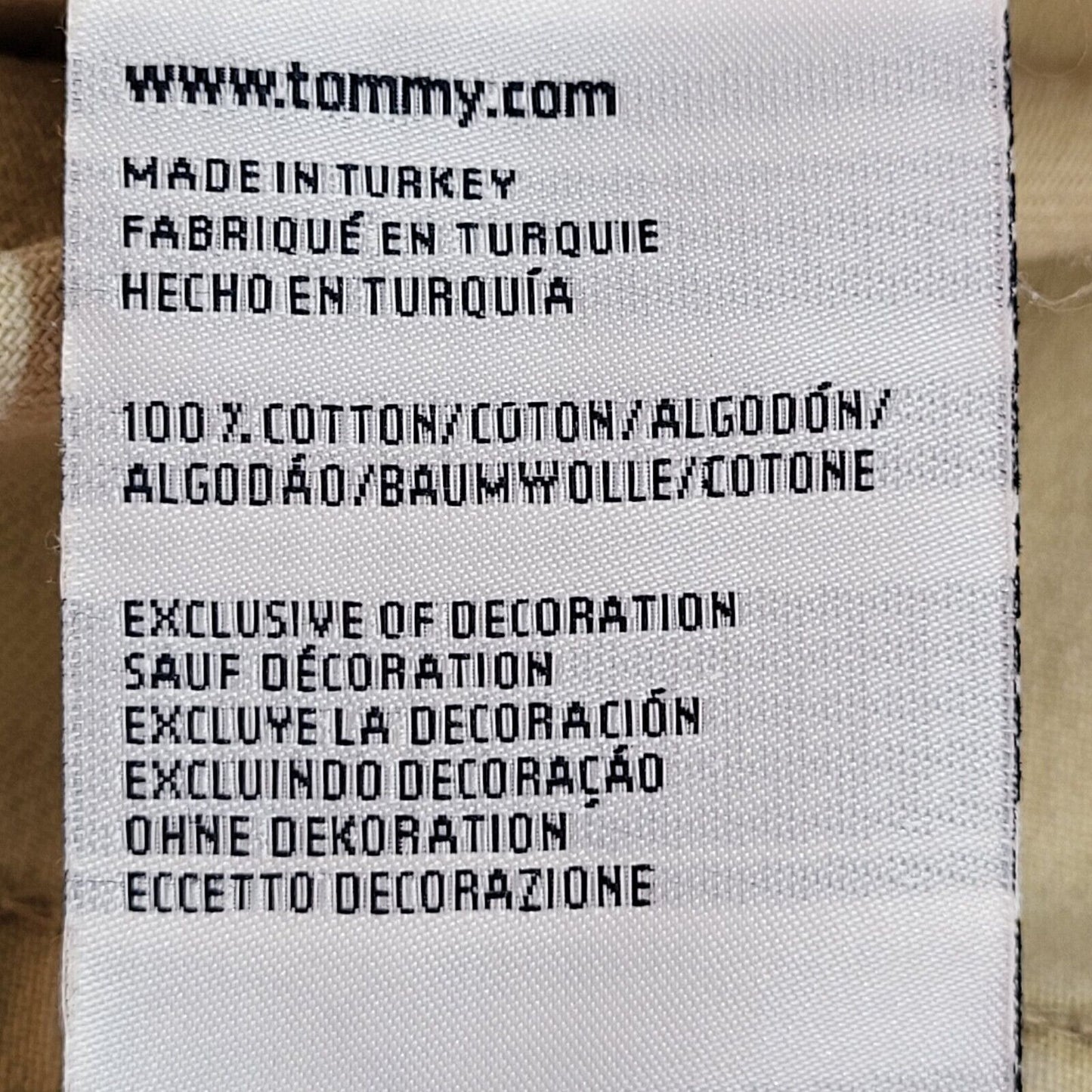 Tommy Hilfiger Beige 90s Vintage Denim Jacket Uk Women's Size XL