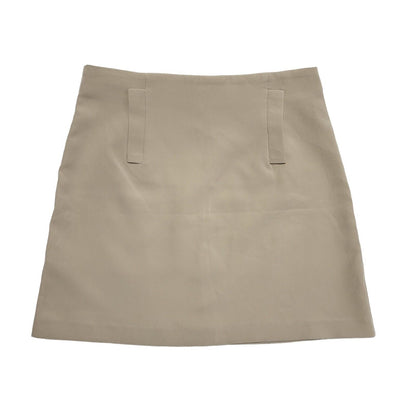 Clip Basic Beige Y2k Short Mini Skirt Uk Women's Size Small