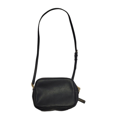 Victoria's Secret Black Leather Shoulder Hand Bag Uk Women's Size 8.5" x 6"
