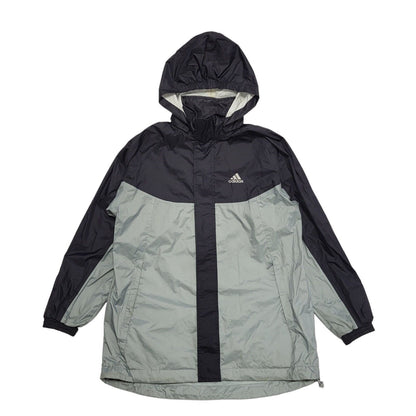 Adidas Y2K Blue Hooded Windbreaker Jacket Boys UK XL