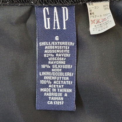 Gap 90s Vintage Black Velvet Skirt Women's Size 10 W28
