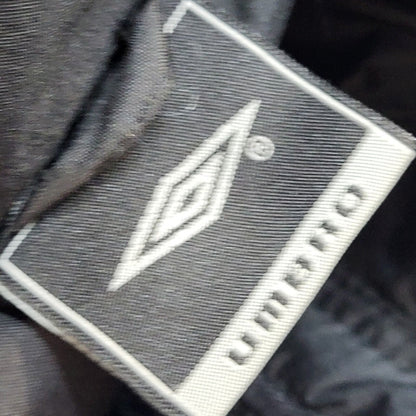 Umbro Y2k Black Zipped Over-sized Sports Jacket Uk Men's Size Large