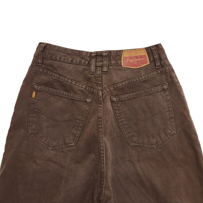 Pepe Jeans 90s Brown High Waist Denim Jeans Uk Women's Size 10 W28 L31
