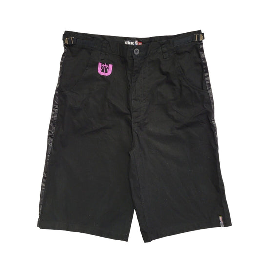 UNK NBA Vintage Y2K Black Button Front Shorts BNWT Mens UK Size XL W36