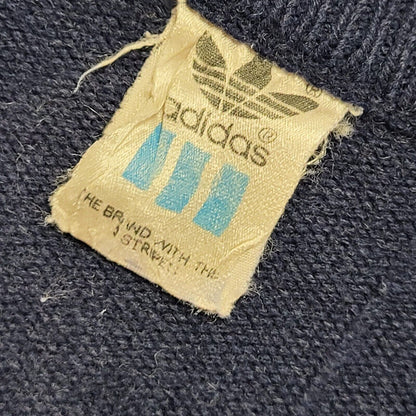 Adidas Navy Blue Vintage 90s Crew Neck Jumper Uk Men's Size Small