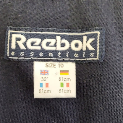 Reebok Navy Blue Knitted Sleeveless Dress Y2K Women's Size 10 EU 38