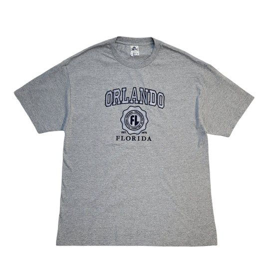 AlStyle 90s Vintage Orlando Florida Grey Crew Neck T-Shirt Men's Size XL