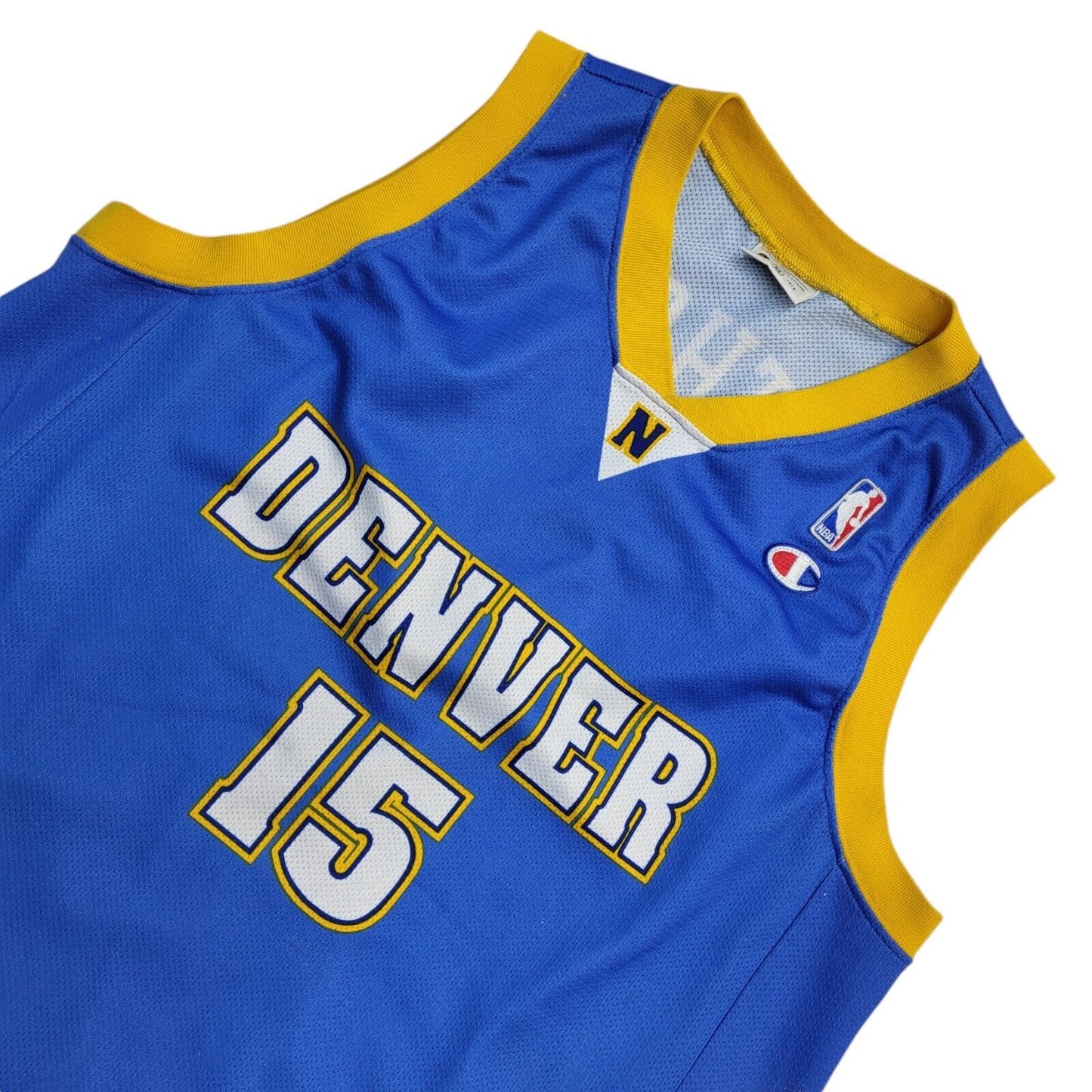 Champion Denver Blue & Yellow Anthony No.15 NBA Basketball Vest UK Men's XL