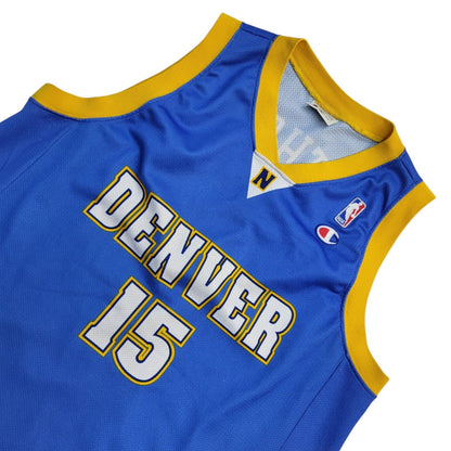 Champion Denver Blue & Yellow Anthony No.15 NBA Basketball Vest UK Men's XL