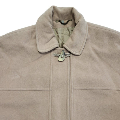 Berghaus 90s Vintage Beige Wool Button/Zip Coat Uk Women's Size 14