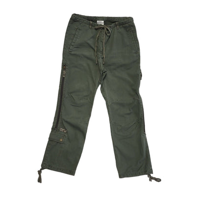 Next Green 90s Vintage Straight Leg Casual Trousers Uk Women's 8 W26 L25