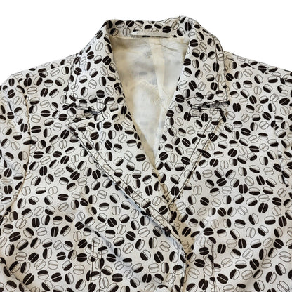70s Vintage Coffee Bean Design Jacket Women's Size 8