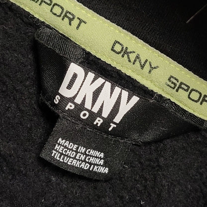 DKNY Black Cropped Hoodie UK Women's Size Large