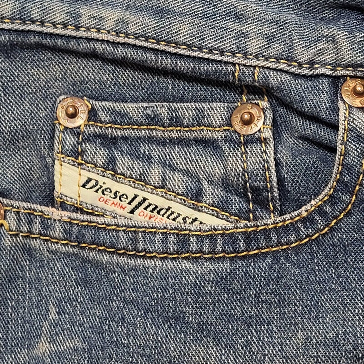 Diesel Y2K Bootcut Blue Jeans Womens UK Size 10 (usa 14) W28 L30