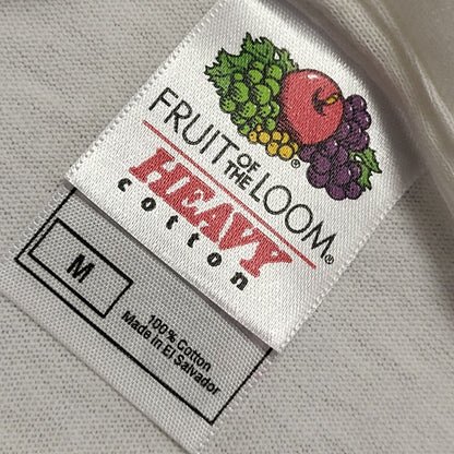 Fruit Of The Loom Vintage 80s White Short Sleeve T-Shirt Uk Men's Medium