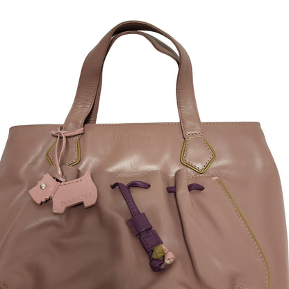 Radley Pink Leather Hand Bag / Shoulder Bag Uk Women's 9" x 11"