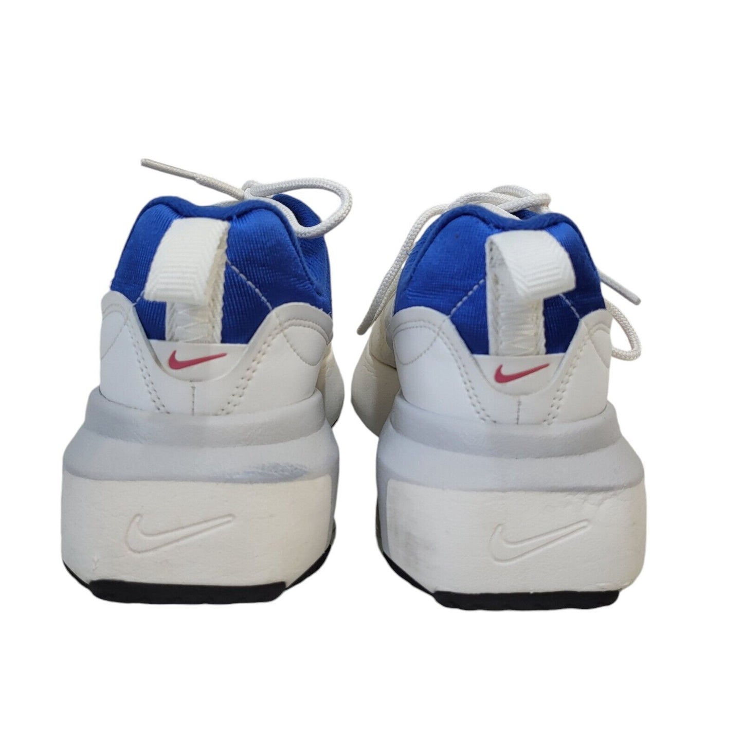 Nike White & Blue Lace-up Sports Casual Trainers Uk Women's Size 4.5