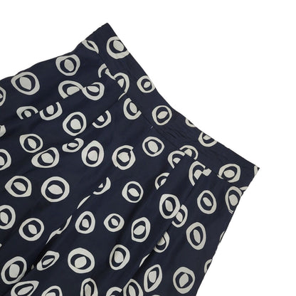 Next 90s Black & White Geometric Wide Leg Trousers Women's UK 16 W34 L29