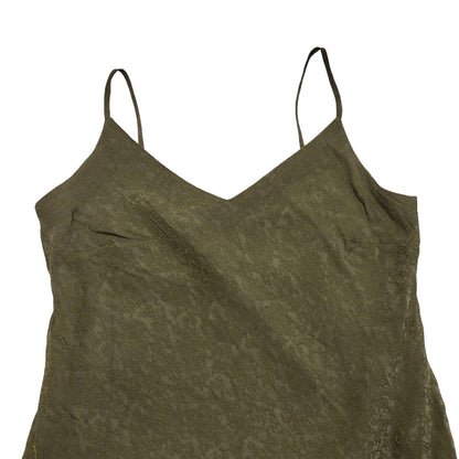 Coast Vintage 80's Green Strap A-Line Midi Dress Womens Uk 14