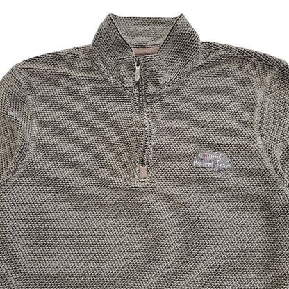 Weird Fish Grey Y2k 1/4 Zip Jumper Uk Men's Size XL