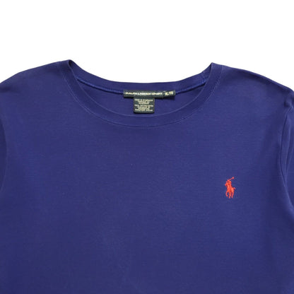 Ralph Lauren Sport Vintage Y2K Blue Long Sleeve T-Shirts Womens XL