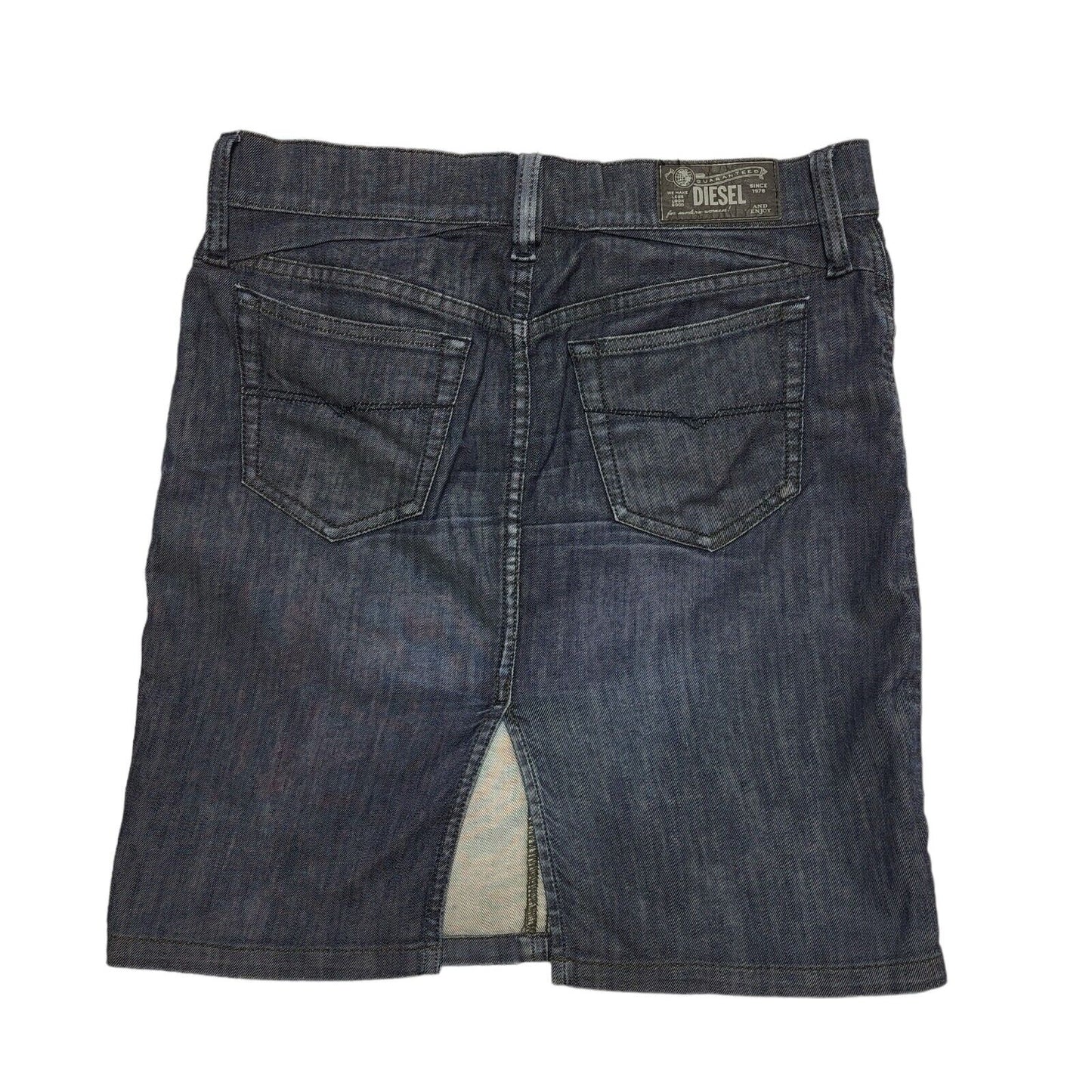Diesel Dark Blue Denim Mini Skirt Uk Women's W30