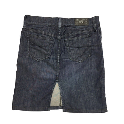 Diesel Dark Blue Denim Mini Skirt Uk Women's W30