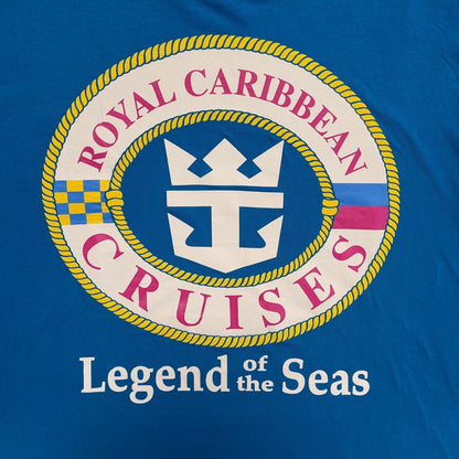 Vintage 90s Blue Royal Caribbean  Single Stitch T-Shirt Mens 3XL