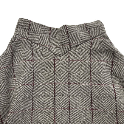 Chicwish Vintage 90's Grey & Purple Check Zip Skirt Women's Size Small W26