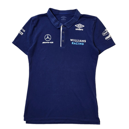 Umbro Navy Blue AMG Williams Racing Polo Shirt Women's Medium Eu 38