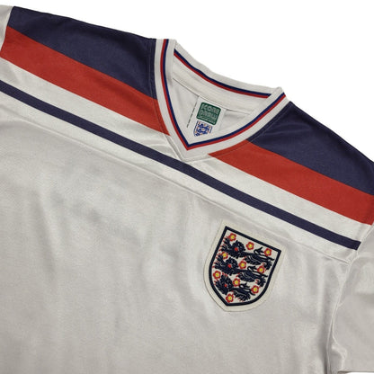 Score Draw 90s England White Keegan Football Shirt Uk Men's Size Medium
