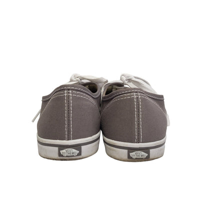 Vans Grey White Lace-up Sports Casual Women's Trainers Uk Size 6