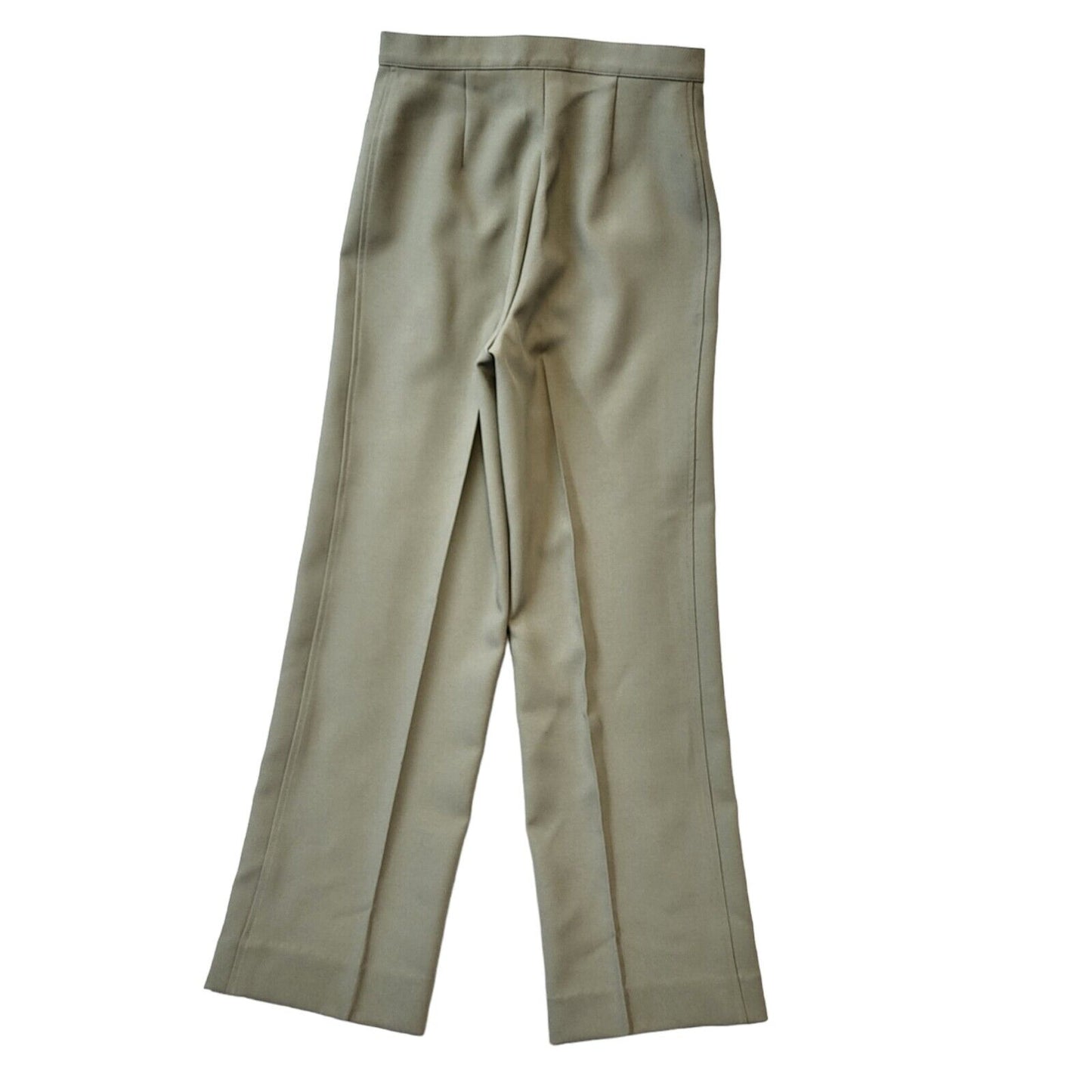 St Michael 80s Vintage Beige Straight Trousers Women's Size 12 W26 L29