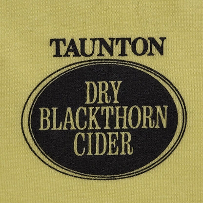 Supertees Vintage 80's Yellow Taunton Single Stitch T-Shirt Mens UK Size L